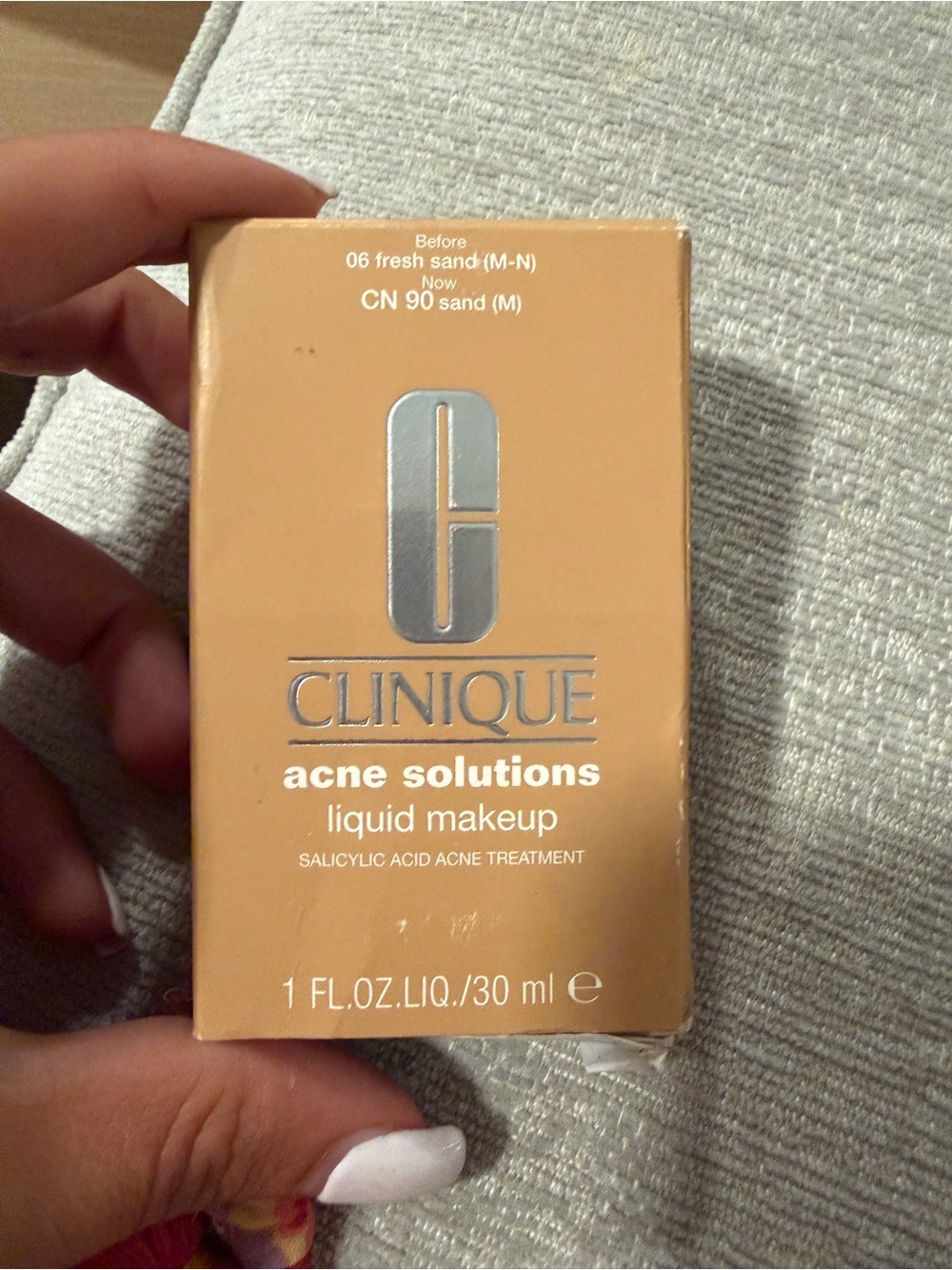 Clinique Acne Solutions Liquid Makeup Foundation CN 90 Sand